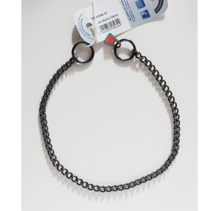 Collar de acero inoxidable negro 50803 Herm Sprenger