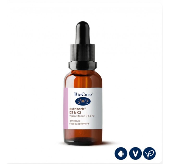 BioCare Nutrisorb vitaminas D3 & K2 15ML
